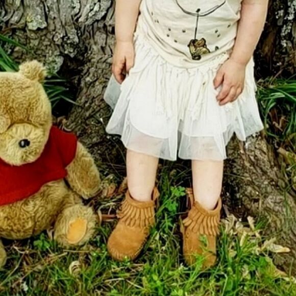 BOHO Crochet & Tulle Toddler Skirt - Picture 1 of 8
